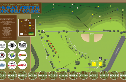 virtual map of disc golf course