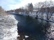 river walk in winter