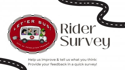 Bus logo and text 'rider survey'