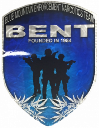 Blue Mountain Enforcement Narcotics Team (BENT) Logo